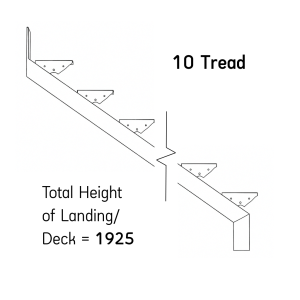 10 Tread – Steel Stair Stringer