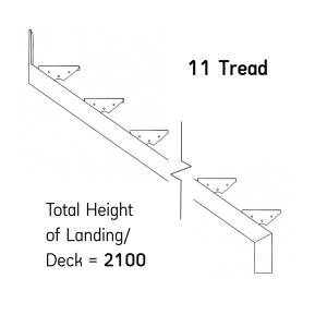 11 Tread – Steel Stair Stringer